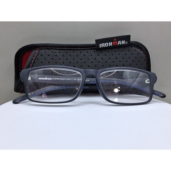 Foster Grant Ironman IM2000 56-17-150 PD58.5mm +2.50 Eyeglasses Readers - Picture 1 of 15